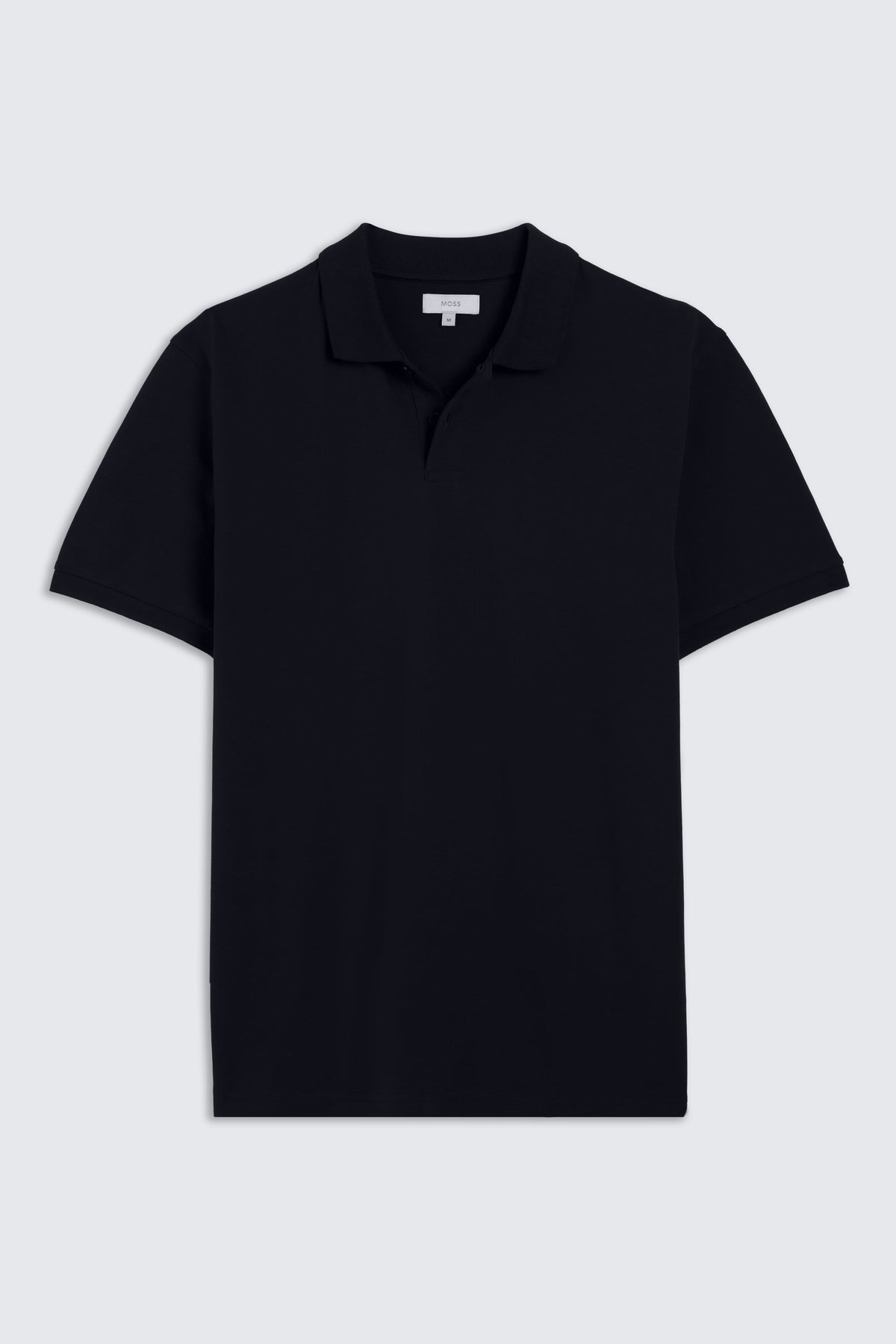 Navy Cotton Pique Polo Shirt