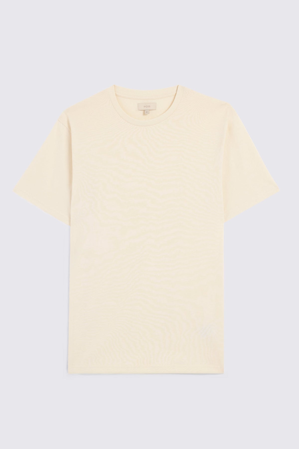 Ecru Cotton Crew-Neck T-Shirt