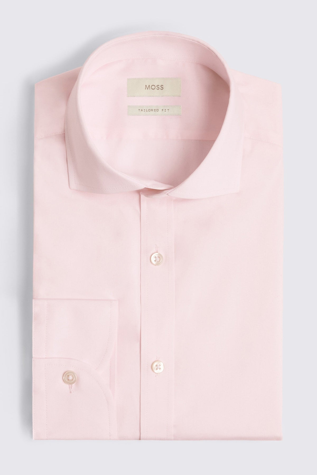 Tailored Fit Pink Stretch Shirt
