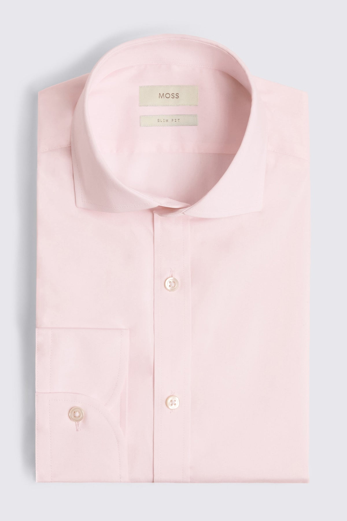 Slim Fit Pink Stretch Shirt