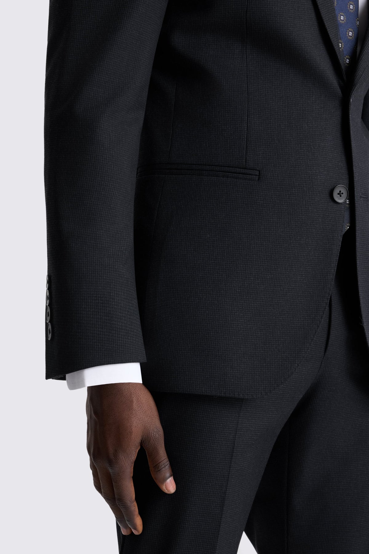 Tailored Fit Navy Puppytooth Suit