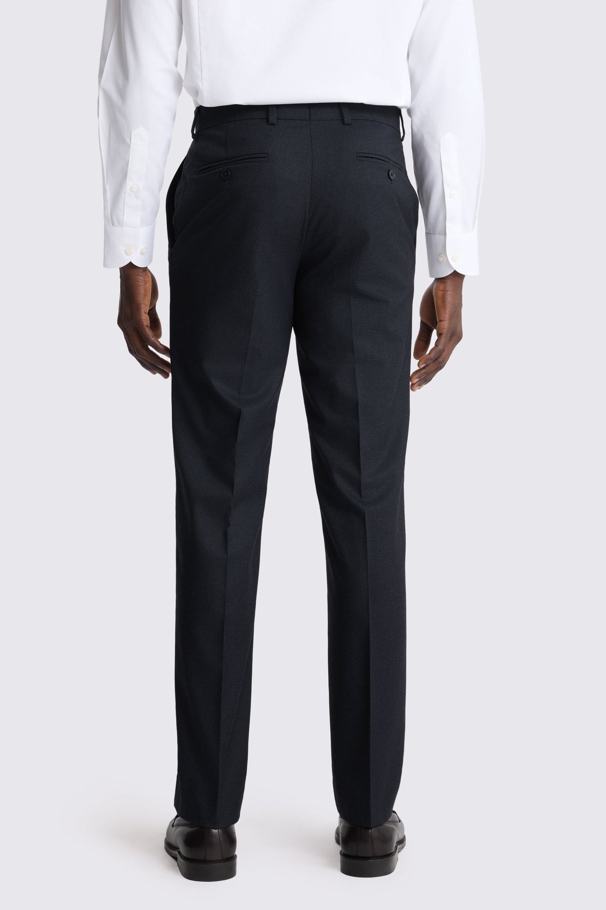 Tailored Fit Navy Puppytooth Trouser