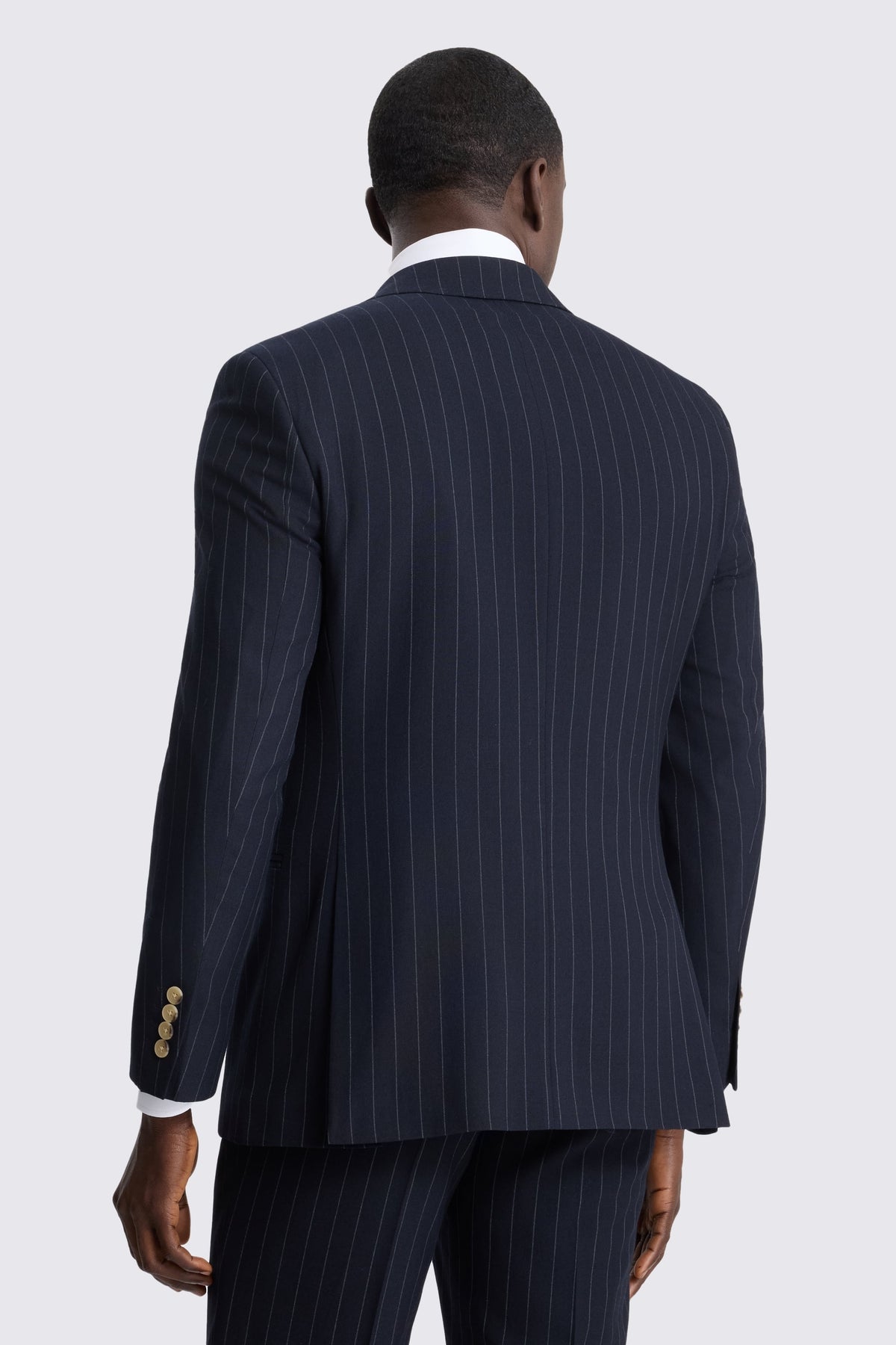 Tailored Fit Navy Stripe Suit