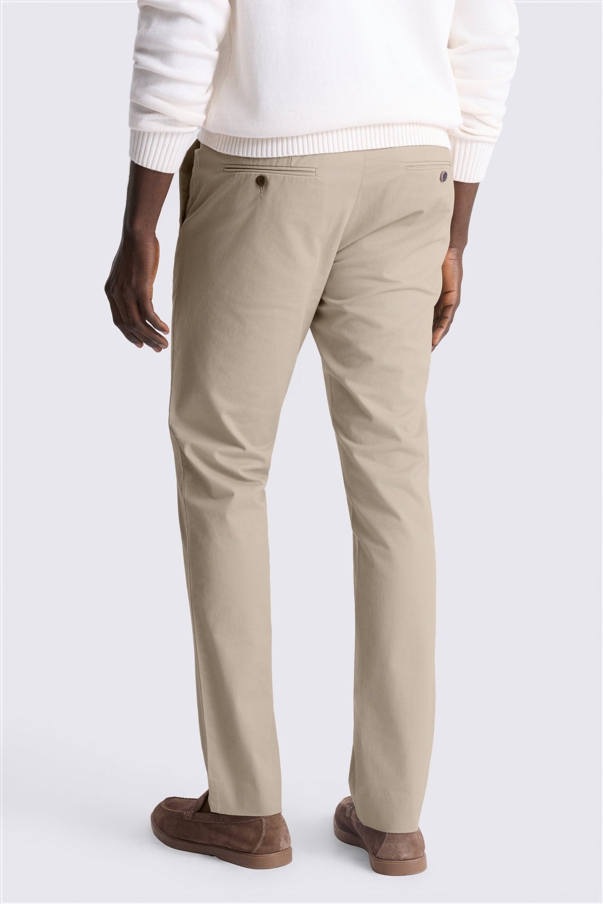 Slim Fit Stone Cotton Chino