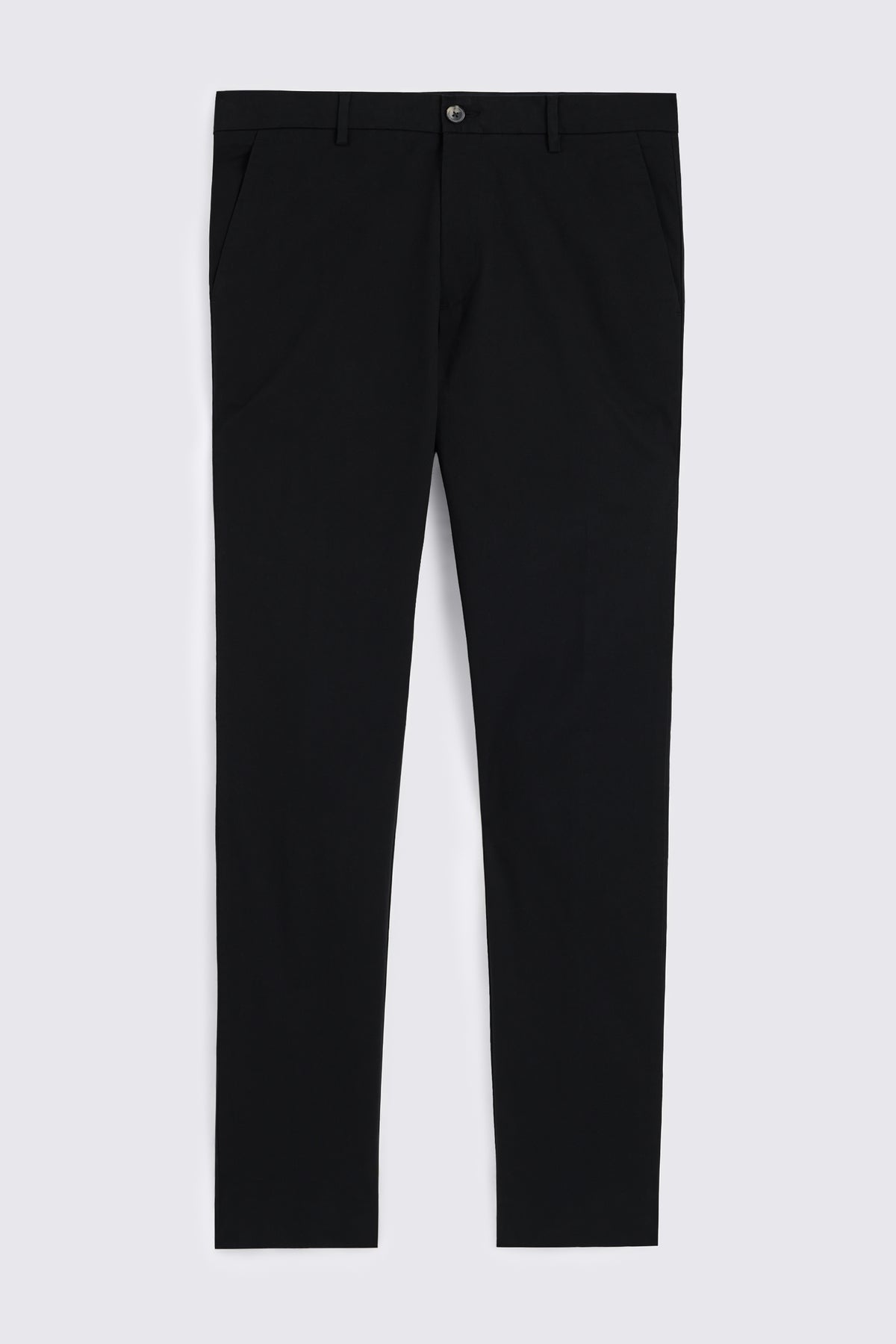 Slim Fit Black Cotton Chino